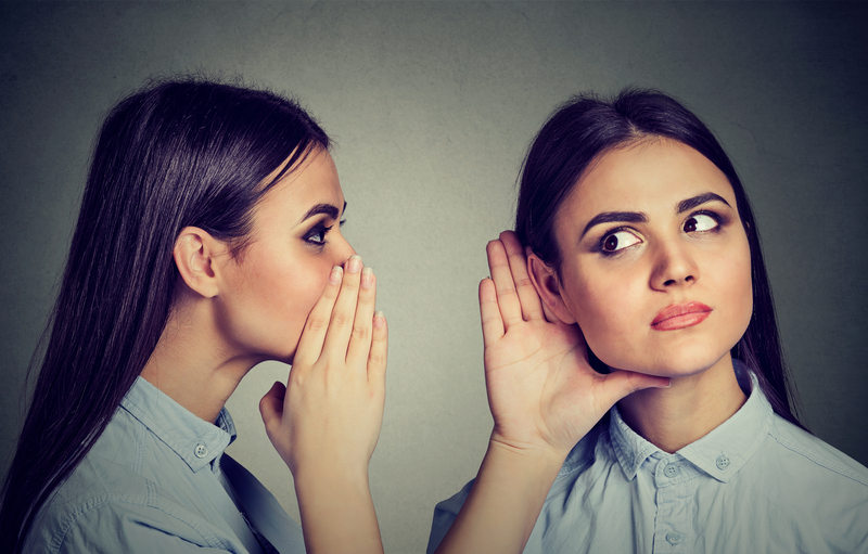 Young Woman Listening To Her Inner Voice As Self-Talk Practice