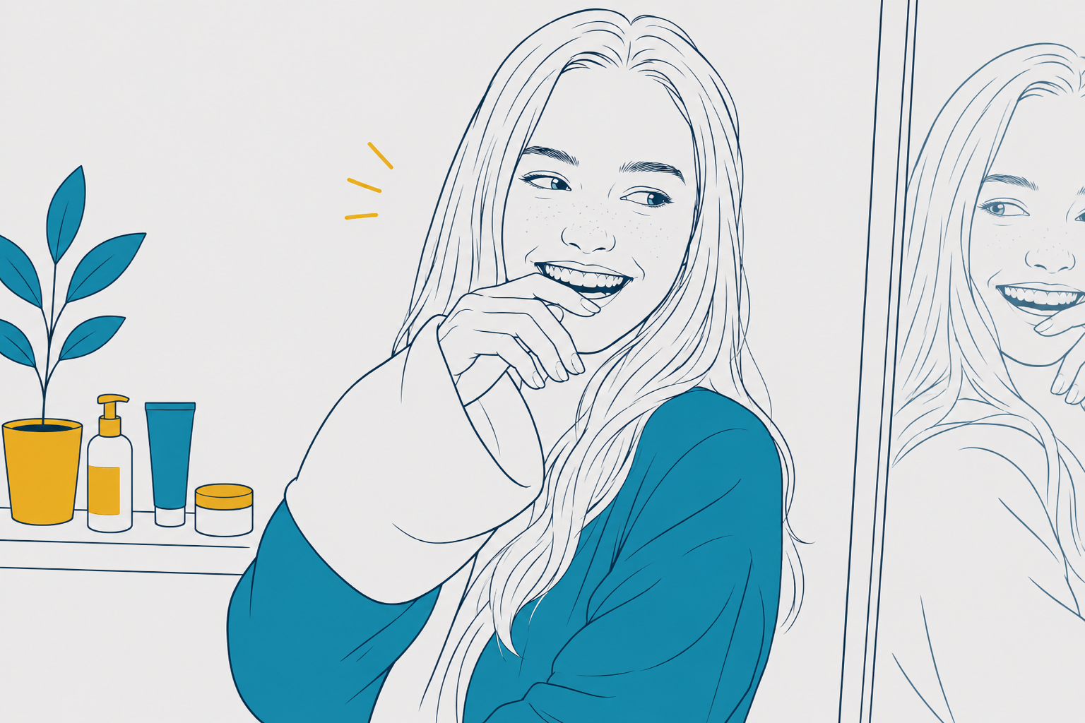Teenage Girl Looking Happy And Healthy After Taking Care Of Herself