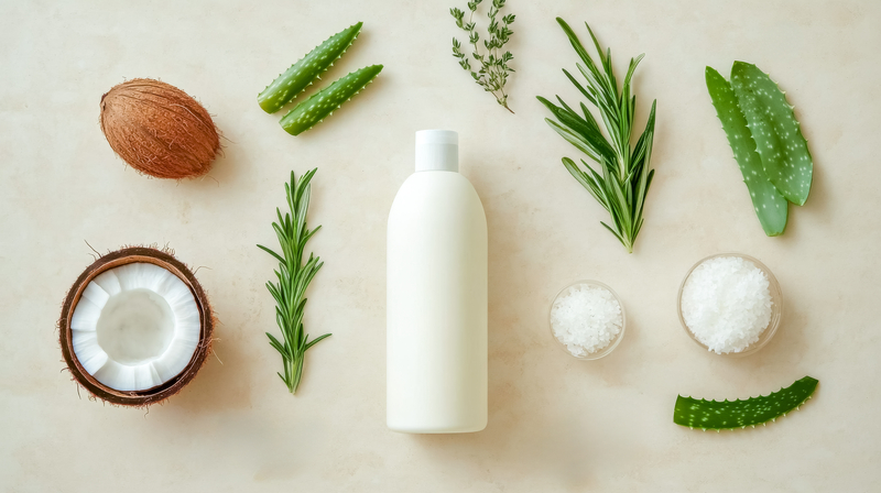 Display Of Shampoo ingredients