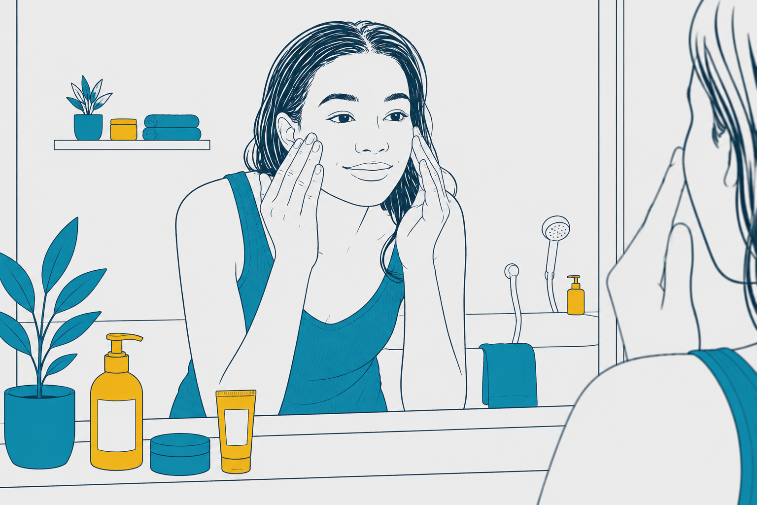 Teenage Girl Being Consistent With Her Daily Grooming Routine