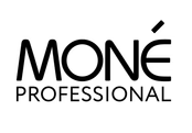 Logo of Moné Professional, featuring the brand name in bold and stylized typography.